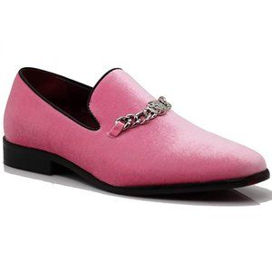 Men's Vintage Plain Velvet Dress Loafers Slip On Shoes Classic Tuxedo Dress 43p